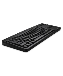 מקלדת חוטית ארגונומית בצבע שחור Perixx | PERIBOARD-515-H-PLUS | Wired USB Touchpad 75% Compact Keyboard w Extra USB Ports