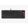 מקלדת חוטית ארגונומית בצבע שחור Perixx | PERIBOARD-522 | Wired 55mm Trackball USB Keyboard