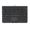מקלדת חוטית ארגונומית בצבע שחור Perixx | PERIBOARD-525 | Wired Mini 284x182x28mm Scissor KB w Touchpad