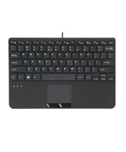 מקלדת חוטית ארגונומית בצבע שחור Perixx | PERIBOARD-525 | Wired Mini 284x182x28mm Scissor KB w Touchpad