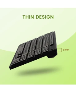 מקלדת חוטית ארגונומית בצבע שחור Perixx | PERIBOARD-733B | Wireless Backlit Compact Scissor Keyboard