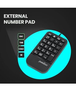 מקלדת חוטית ארגונומית בצבע שחור Perixx | PERIDUO-406A | Wired Ergo 3-in-1 Mini KB with Mouse & Keypad