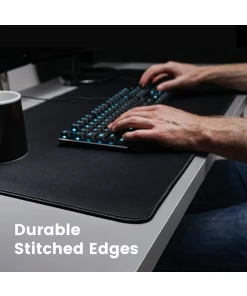 משטח לעכבר בצבע שחור Perixx | DX-1000XXL | Waterproof Gaming Mouse Pad Stitched Edges Non-Slip Rubber Base