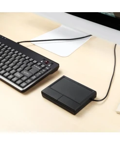 משטח מגע עכבר ארגונומי בצבע שחור Perixx | PERIPAD-504 | Wired Touchpad with Large Surface