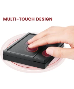 משטח מגע עכבר ארגונומי בצבע שחור Perixx | PERIPAD-504 | Wired Touchpad with Large Surface