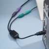 מתאם PS/2-USB בצבע שחור Perixx | PERIPRO-401B | PS/2-USB Adapter