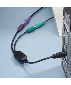 מתאם PS/2-USB בצבע שחור Perixx | PERIPRO-401B | PS/2-USB Adapter