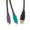 מתאם PS/2-USB בצבע שחור Perixx | PERIPRO-401B | PS/2-USB Adapter