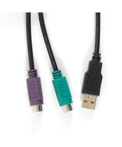מתאם PS/2-USB בצבע שחור Perixx | PERIPRO-401B | PS/2-USB Adapter