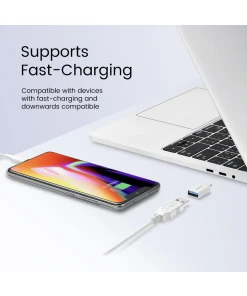 מתאם USB-A ל USB-C בצבע שחור Perixx | PERIPRO-404 | USB-A to USB-C Dongle Adapter