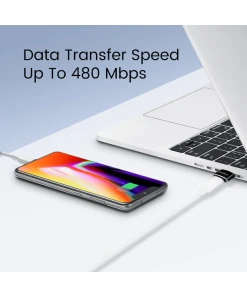 מתאם USB-C ל USB-A זכר לנקבה בצבע שחור Perixx | PERIPRO-408 | USB C Female to USB A Male Adapter