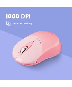 עכבר אלחוטי ארגונומי בצבע ורוד Perixx | PERIMICE-802PK | Bluetooth Pink Portable Mouse