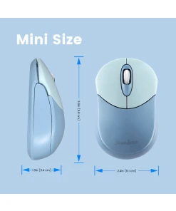 עכבר אלחוטי ארגונומי בצבע כחול Perixx | PERIMICE-802BL | Bluetooth Blue Portable Mouse