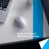 עכבר אלחוטי ארגונומי בצבע לבן Perixx | PERIMICE-802W | Bluetooth White Portable Mouse