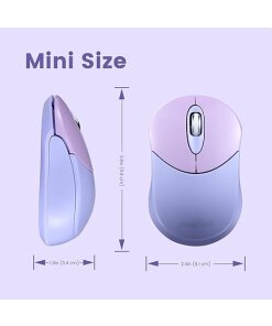 עכבר אלחוטי ארגונומי בצבע סגול Perixx | PERIMICE-802PP | Bluetooth Purple Portable Mouse