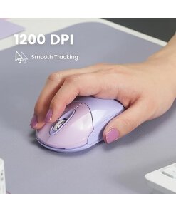 עכבר אלחוטי ארגונומי בצבע סגול Perixx | PERIMICE-802PP | Bluetooth Purple Portable Mouse