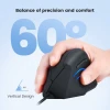 עכבר אלחוטי ארגונומי בצבע שחור Perixx | PERIMICE-508 | Wired Ergonomic Vertical Mouse with Programmable Buttons