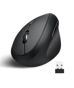 עכבר אלחוטי ארגונומי בצבע שחור Perixx | PERIMICE-619 | Wireless Multi-device Portable Vertical Mouse