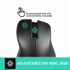 עכבר אלחוטי ארגונומי בצבע שחור Perixx | PERIMICE-621B | Wireless Mouse - Silent Click with Ergo Design