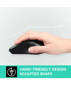 עכבר אלחוטי ארגונומי בצבע שחור Perixx | PERIMICE-621B | Wireless Mouse - Silent Click with Ergo Design