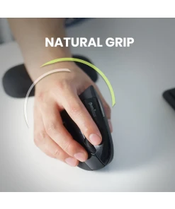 עכבר אלחוטי ארגונומי בצבע שחור Perixx | PERIMICE-713 | Wireless Ergonomic Vertical Mouse