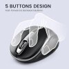 עכבר אלחוטי ארגונומי בצבע שחור Perixx | PERIMICE-721IB | Wireless Ergonomic Mouse - 5 Button Optical Design