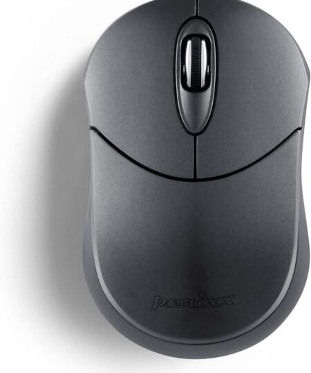 עכבר אלחוטי ארגונומי בצבע שחור Perixx | PERIMICE-802IN | Bluetooth Iron Portable Mouse