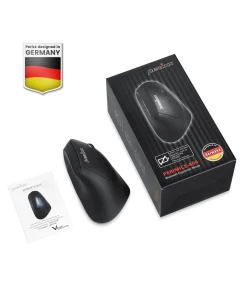 עכבר אלחוטי ארגונומי בצבע שחור Perixx | PERIMICE-804 | Bluetooth Ergonomic Vertical Optical Mouse 800/1200/1600 DPI 6 Buttons Design