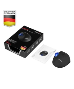 עכבר אלחוטי ארגונומי בצבע שחור Perixx | PERIPRO-801 | Bluetooth 5.1 Ergonomic Vertical Trackball Mouse 400/1000 DPI