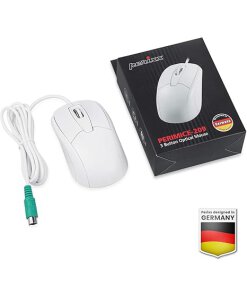 עכבר חוטי ארגונומי בצבע לבן Perixx | PERIMICE-209WP | Wired Mouse