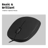 עכבר חוטי ארגונומי בצבע שחור Perixx | PERIMICE-201-P | PS/2 Wired Optical Mouse 1000 DPI 3 Buttons 5.9 ft Cable