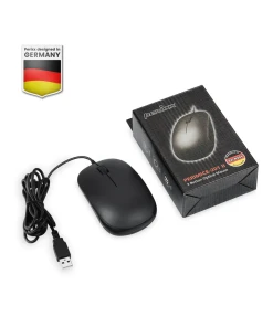 עכבר חוטי ארגונומי בצבע שחור Perixx | PERIMICE-201-U | Wired USB Ambidextrous Mouse for Right and Left Hand