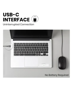 עכבר חוטי ארגונומי בצבע שחור Perixx | PERIMICE-201 | Wired Mouse