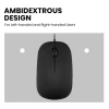 עכבר חוטי ארגונומי בצבע שחור Perixx | PERIMICE-201 | Wired Mouse
