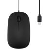 עכבר חוטי ארגונומי בצבע שחור Perixx PERIMICE-201C Wired Optical Mouse with 3-Button