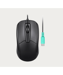 עכבר חוטי ארגונומי בצבע שחור Perixx | PERIMICE-209-P | Wired PS/2 Mouse with Scroll Wheel and 1000 DPI