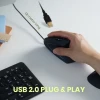 עכבר חוטי ארגונומי בצבע שחור Perixx | PERIMICE-513 | Wired USB Ergonomic Vertical Mouse 1000/1600 DPI 6 Button Design