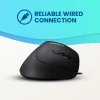 עכבר חוטי ארגונומי בצבע שחור Perixx | PERIMICE-515 | Wired Ergonomic Vertical Mouse 6 Buttons Design 1000/1600 DPI
