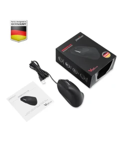 עכבר חוטי ארגונומי בצבע שחור Perixx | PERIMICE-515 | Wired Ergonomic Vertical Mouse 6 Buttons Design 1000/1600 DPI