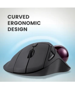 עכבר חוטי ארגונומי בצבע שחור Perixx | PERIMICE-717 | Wireless Ergonomic Vertical Trackball Mouse