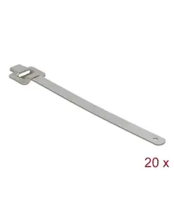 אזיקונים נירוסטה L 150 x W 10 רב פעמיים ניתנים לשימוש חוזר סט 20 יח' DELOCK | 18762