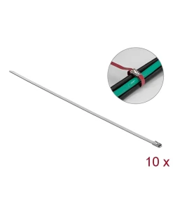 אזיקונים נירוסטה סט 10 יח' DELOCK | 18775