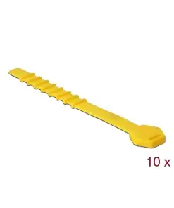 אזיקונים סיליקון עמידים בחום גבוה עד 240°C צבע צהוב סט 10 יח' DELOCK | 18830