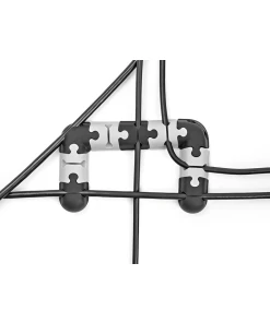 אירגוניות לסידור כבלים עם דבק דו צדדי סט מודולרי 9 יח' DELOCK | 18448