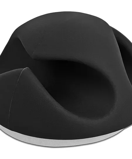 אירגונית לסידור כבלים 2 מסילות עם דבק דו צדדי סט 6 יח' בצבע שחור DELOCK | 18344