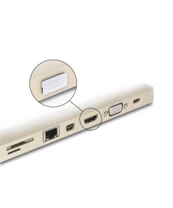 כיסוי נגד אבק ללא אחיזה לשקע HDMI סט 10 יח' בצבע שקוף DELOCK | 64169