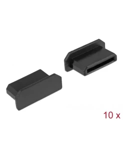 כיסוי נגד אבק ללא אחיזה לשקע מיני HDMI סט 10 יח' DELOCK | 64028
