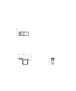 כיסוי נגד אבק לשקע ™Lightning סט שחור 10 יח' DELOCK | 64033