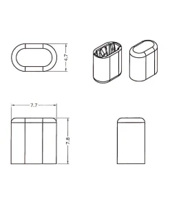 כיסוי נגד אבק לתקע ™Lightning סט שקוף 10 יח' DELOCK | 64035