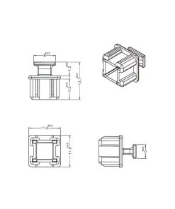 כיסוי נגד אבק עבור שקע Mini SAS HD SFF 8644 עם אחיזה סט 10 יח' צבע שחור DELOCK | 64012